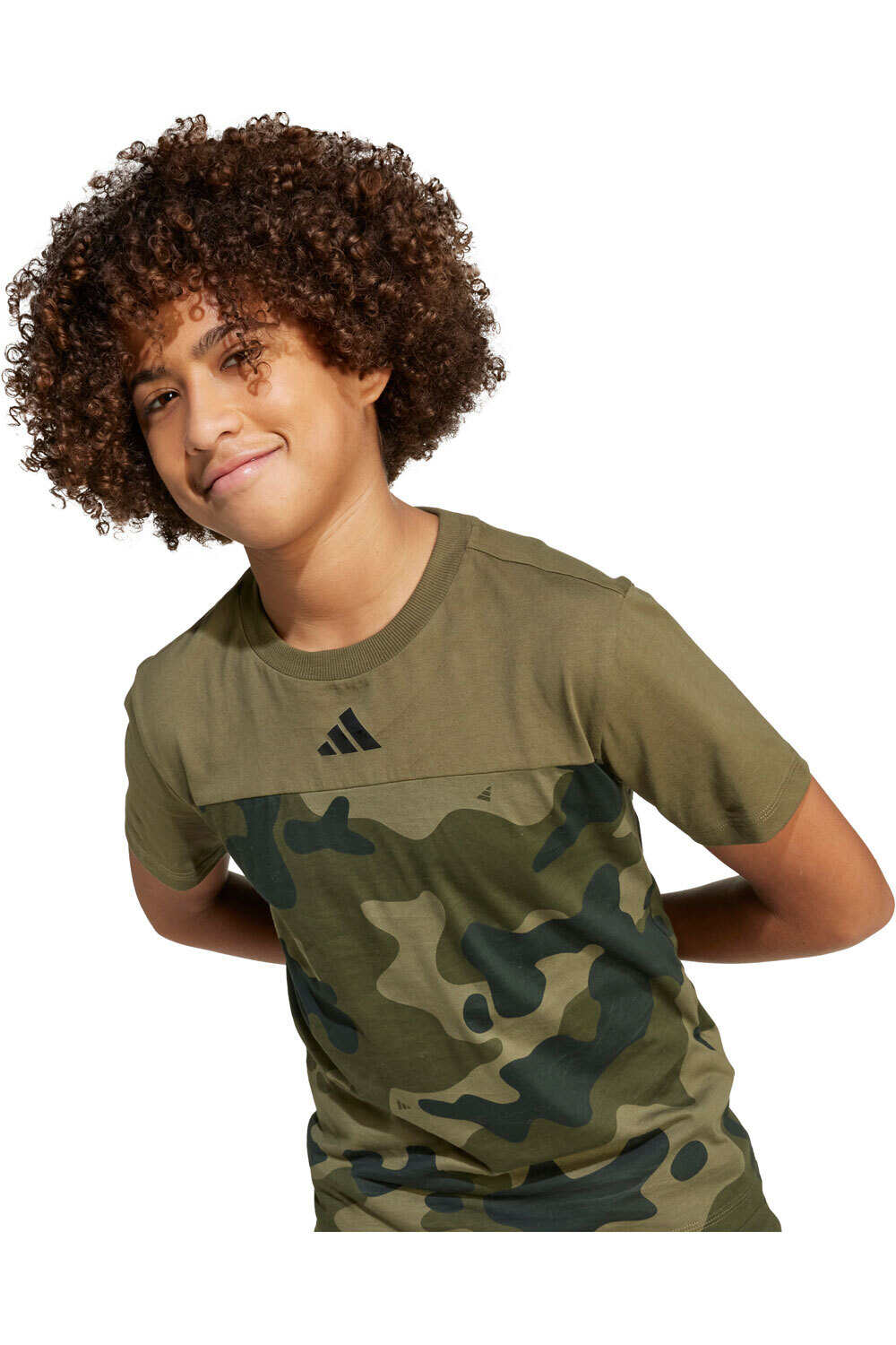 adidas camiseta manga corta niño ESSENTIALS CAMUFLAJE vista detalle