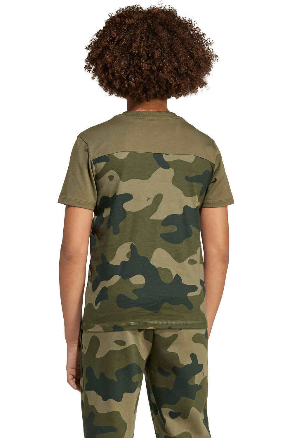 adidas camiseta manga corta niño ESSENTIALS CAMUFLAJE vista trasera