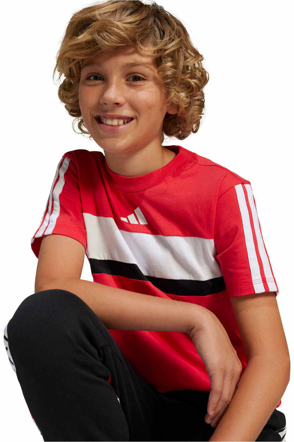 adidas camiseta manga corta niño J 3S TIB T vista detalle