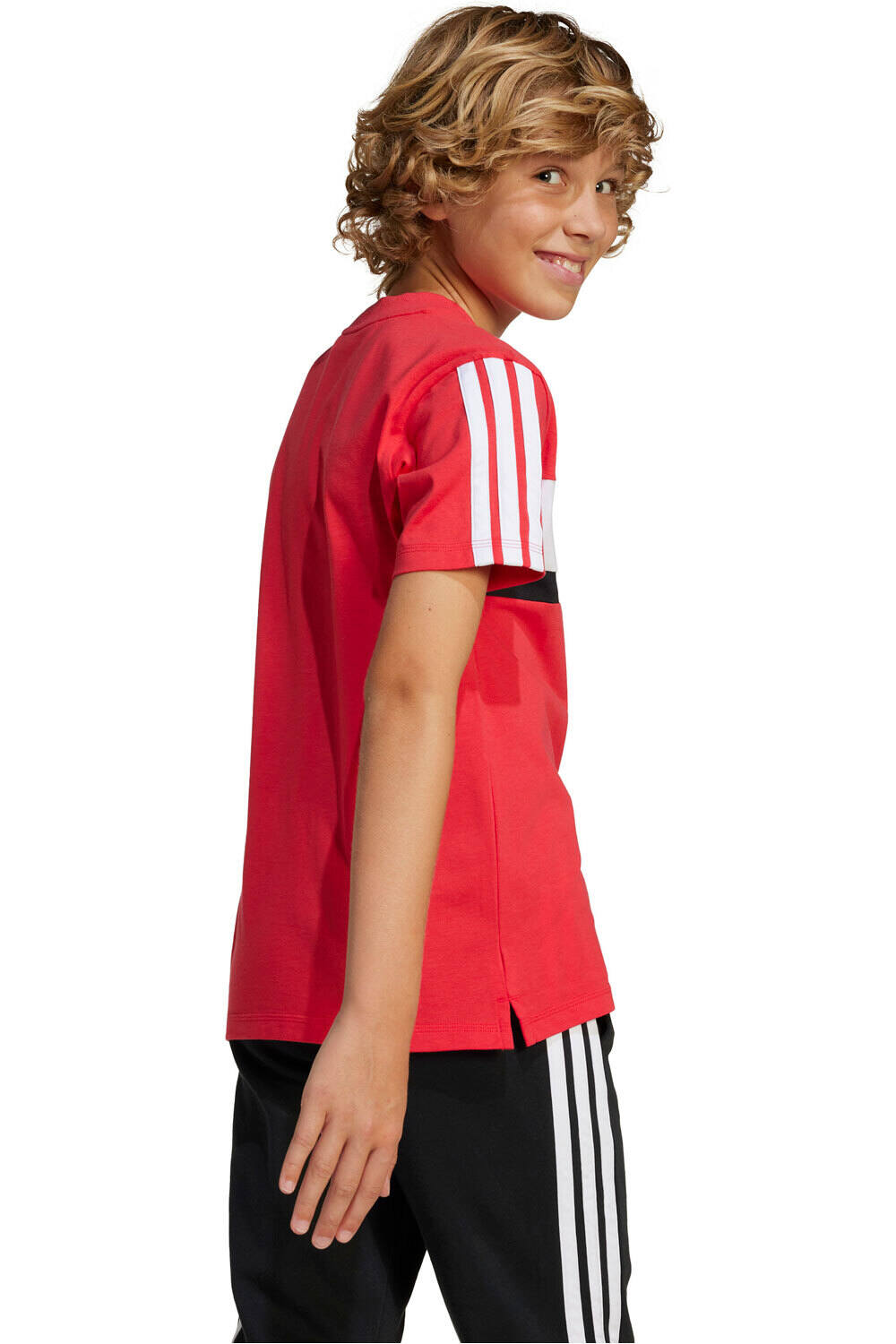 adidas camiseta manga corta niño J 3S TIB T vista trasera