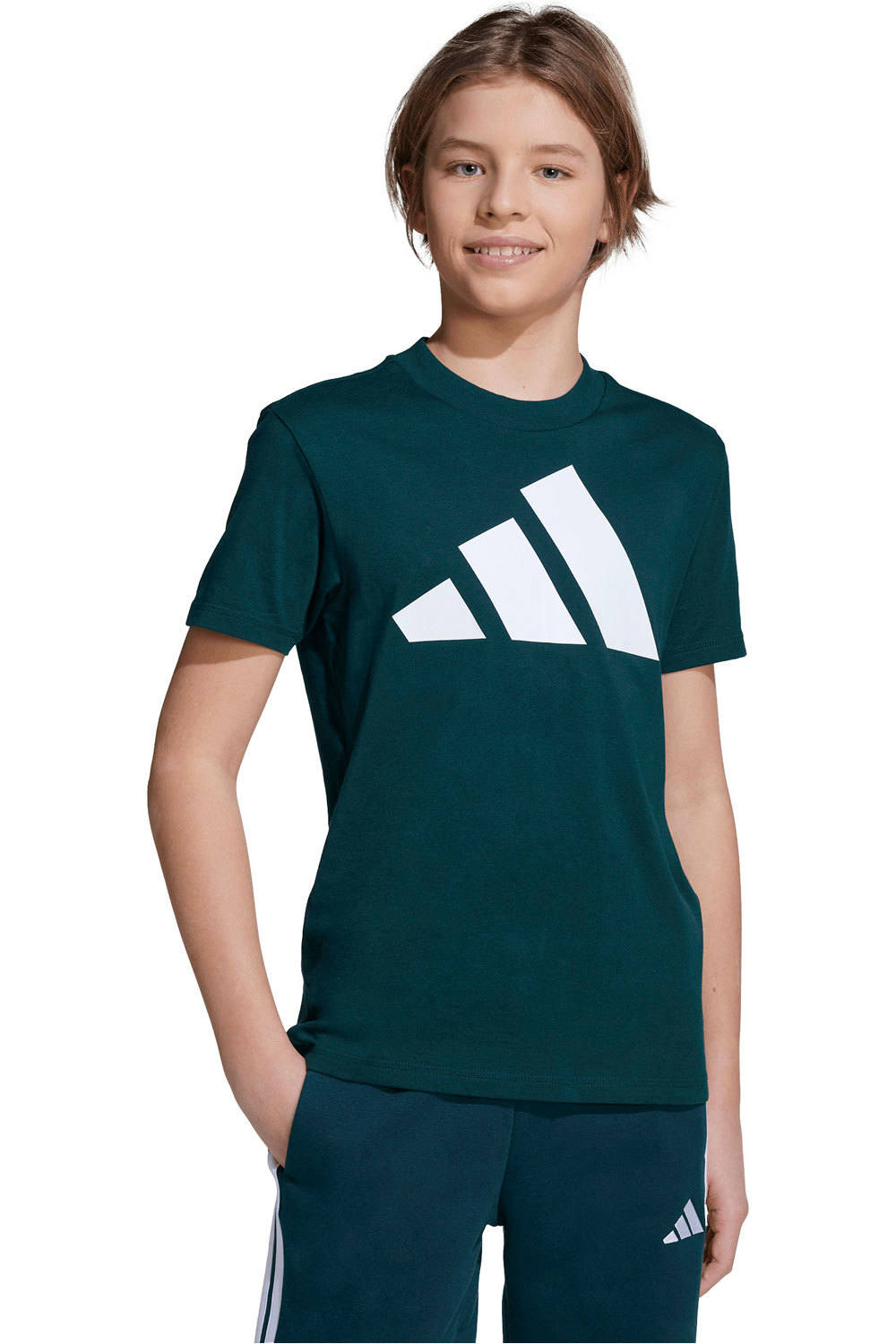 adidas camiseta manga corta niño J BL TEE 160 vista frontal