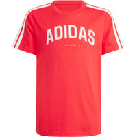 adidas camiseta manga corta niño J C COLLEG TEE vista detalle