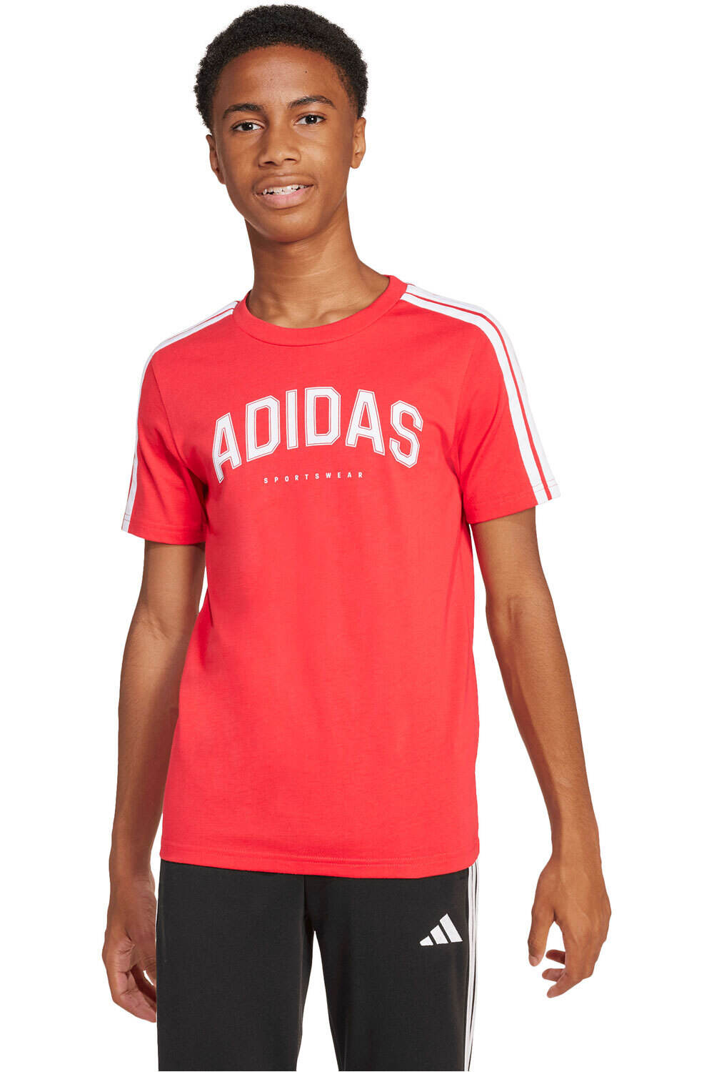 adidas camiseta manga corta niño J C COLLEG TEE vista frontal