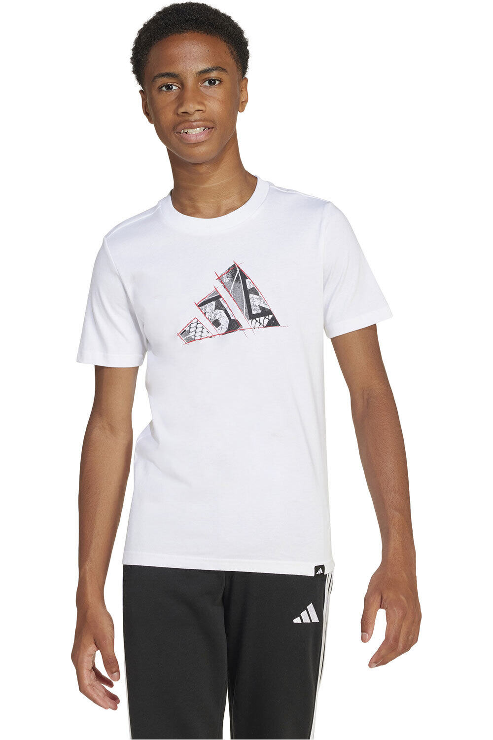 adidas camiseta manga corta niño J C PHOTO TEE vista frontal