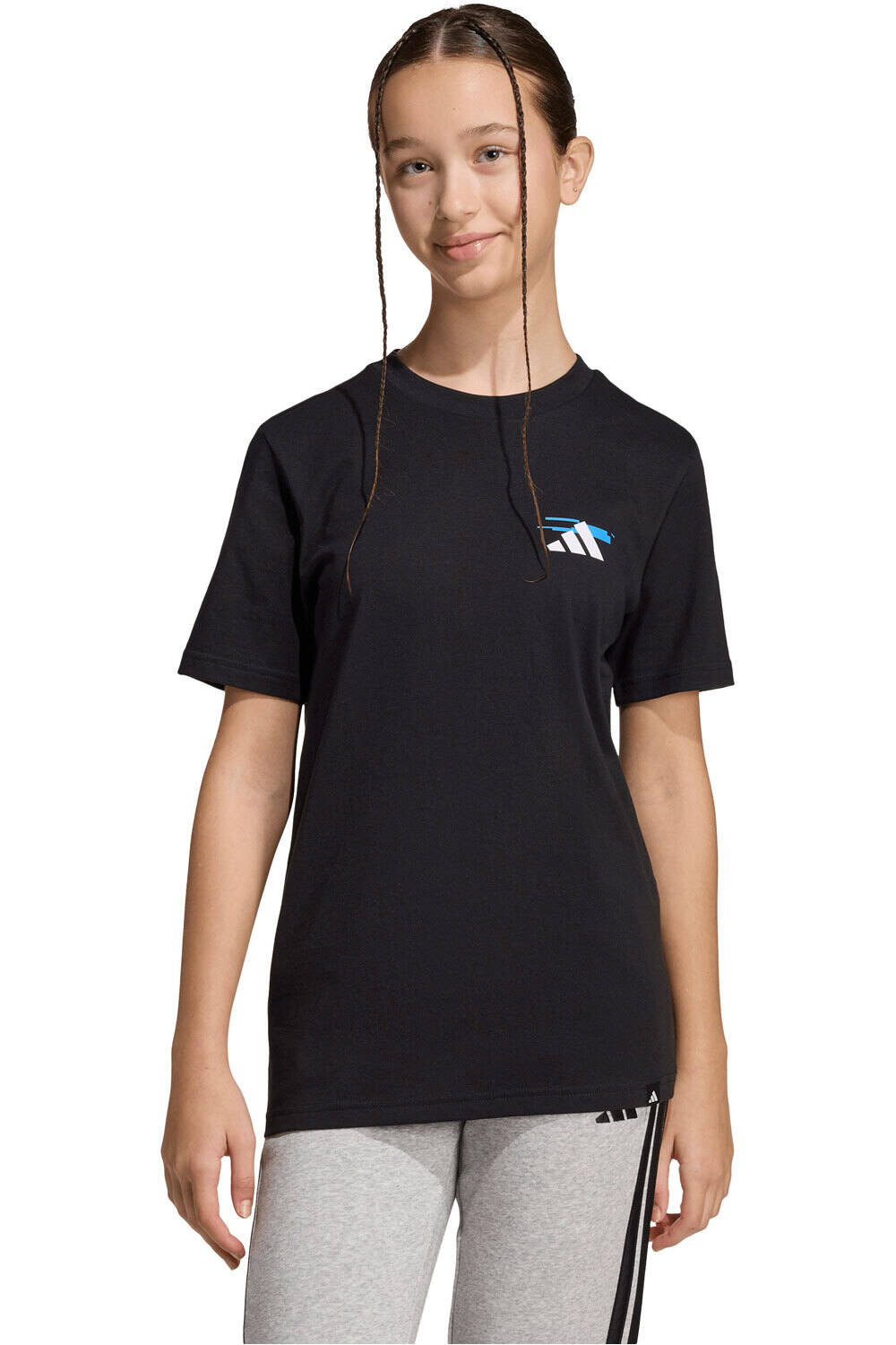 adidas camiseta manga corta niño J GAME T 2 vista frontal