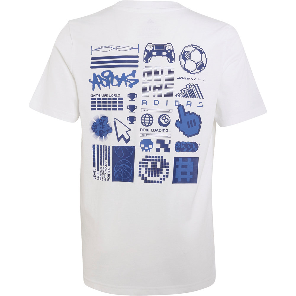 adidas camiseta manga corta niño J GAME T 2 vista trasera
