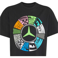 adidas camiseta manga corta niño MERCEDES - AMG PETRONAS F1 TEAM LIGHTS ON vista detalle