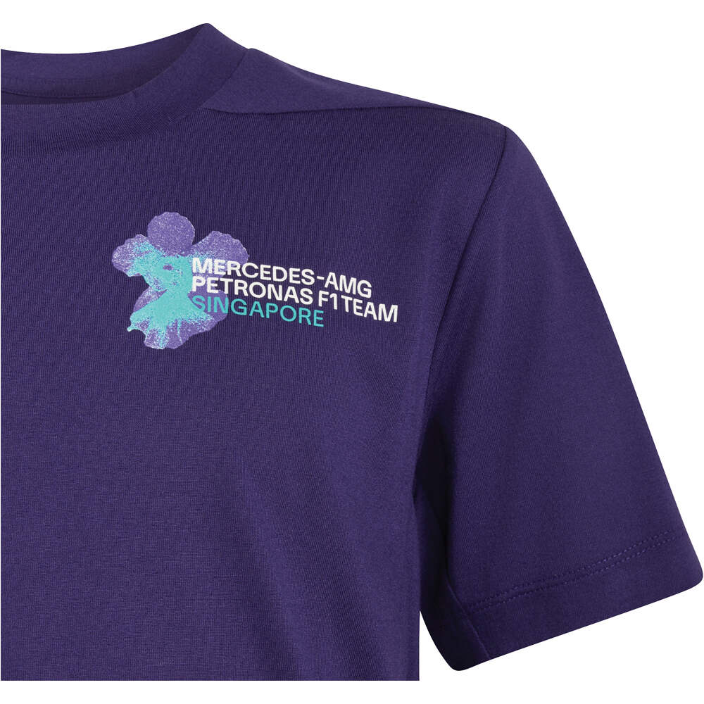adidas camiseta manga corta niño MERCEDES - AMG PETRONAS F1 TEAM VANDA BLOOM vista detalle