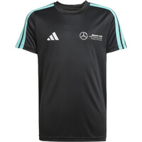 adidas camiseta manga corta niño MERCEDES AMG PETRONAS F1 TEAM DNA vista frontal