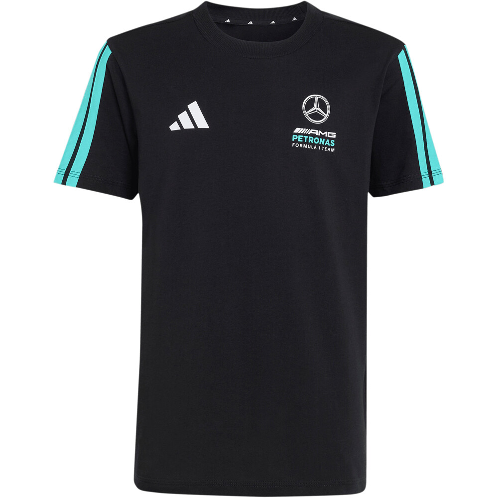 adidas camiseta manga corta niño MERCEDES-AMG PETRONAS F1 TEAM DNA vista frontal