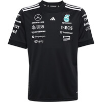 adidas camiseta manga corta niño MERCEDES AMG PETRONAS F1 TEAM DRIVER vista frontal