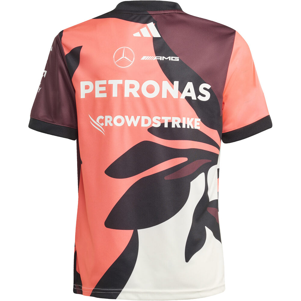 adidas camiseta manga corta niño MERCEDES F1 TEAM SUMMER PACK DRIVER vista trasera
