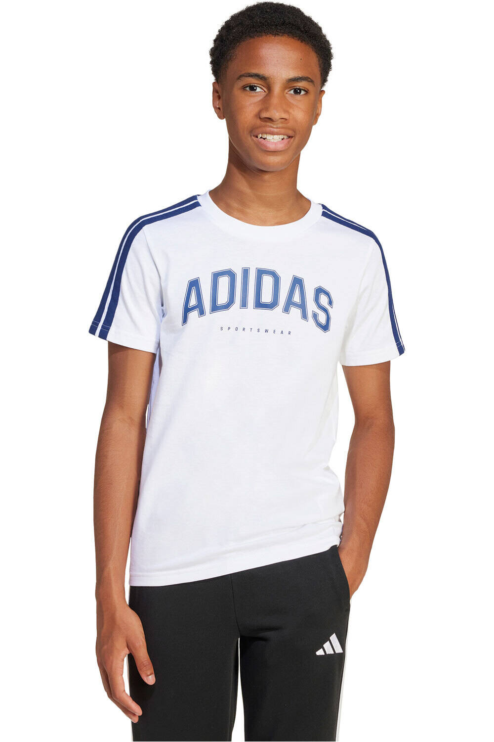adidas camiseta manga corta niño M_J C COLLEG TEE vista frontal