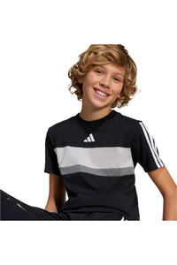 adidas camiseta manga corta niño SEASONAL ESSENTIALS TIBERIO 3 STRIPES vista detalle