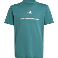 adidas camiseta manga corta niño SLOGAN SINGLE J vista detalle