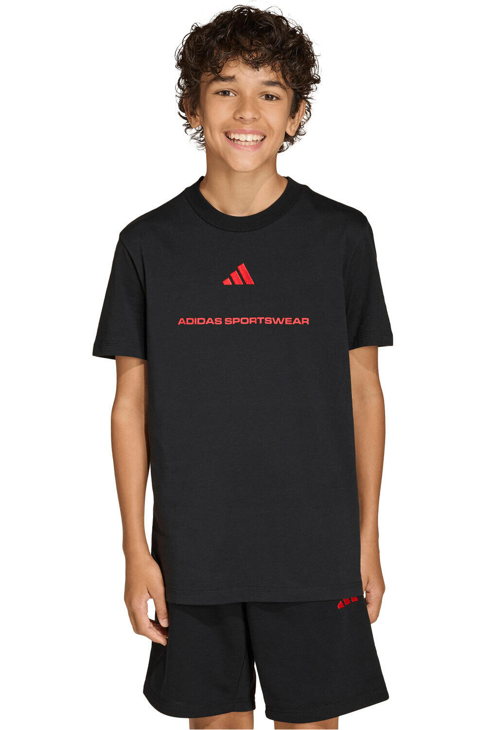 adidas camiseta manga corta niño SLOGAN SINGLE J vista frontal