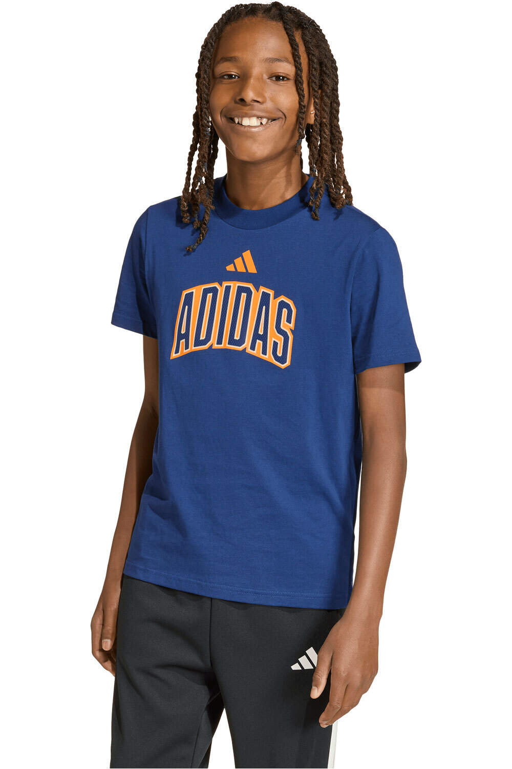 adidas camiseta manga corta niño STADIUM LETTERING vista frontal