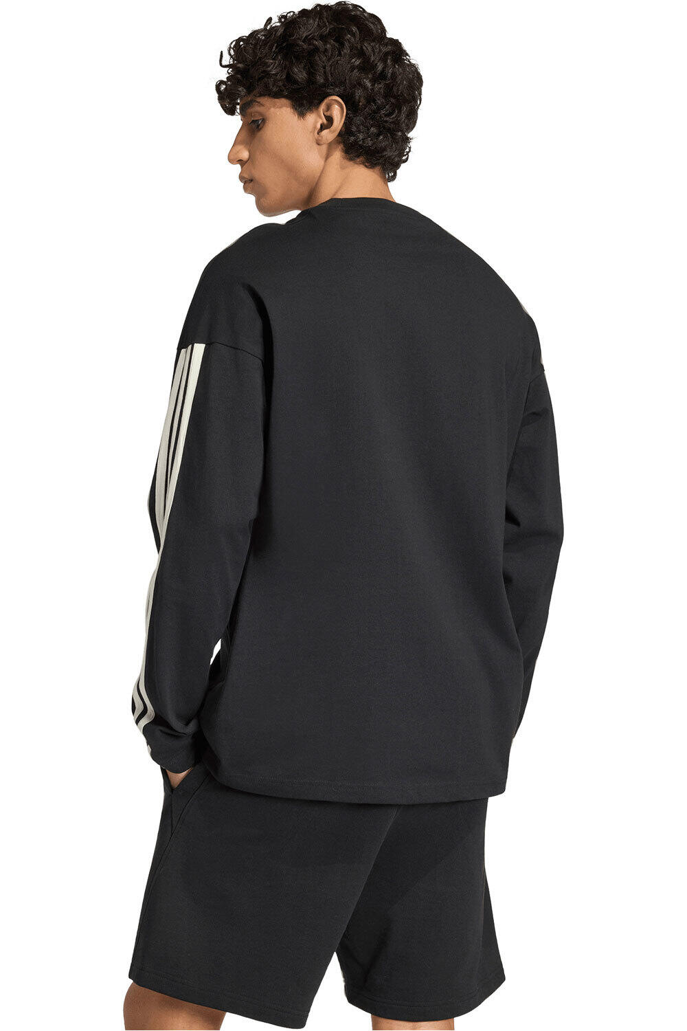 adidas camiseta manga larga hombre CAMISETA MANGA LARGA KIT 3-STRIPES vista trasera