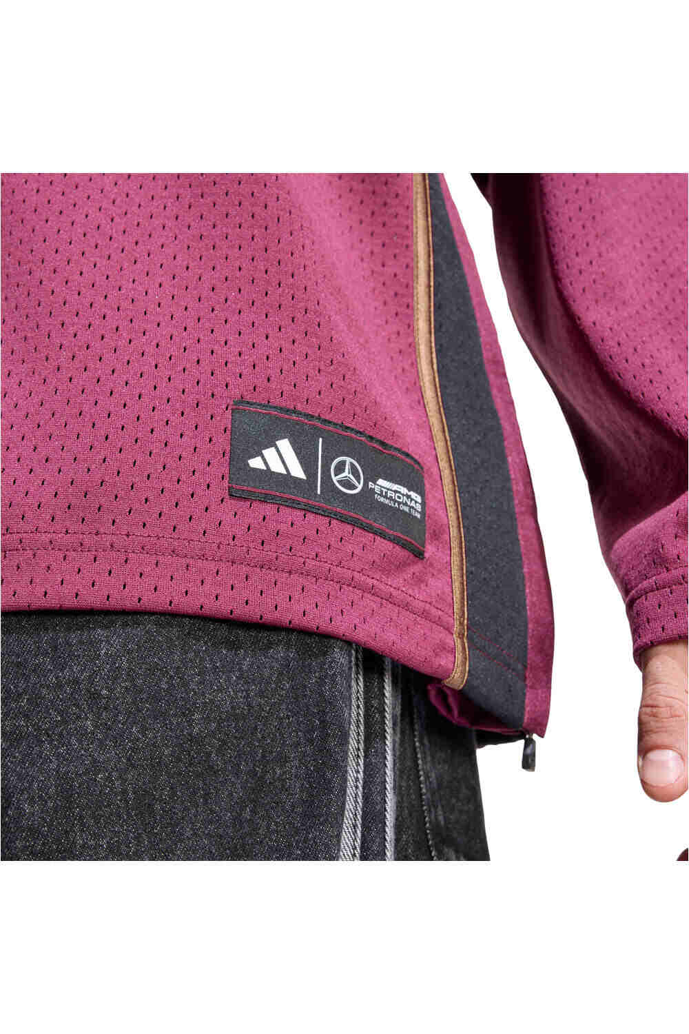 adidas camiseta manga larga hombre MERCEDES-AMG PETRONAS F1 LAS VEGAS vista detalle