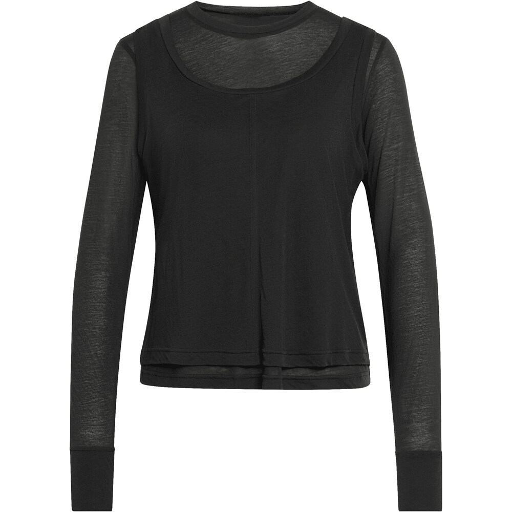 adidas camiseta manga larga mujer Camiseta MANGA LARGA SOFT LUX SHEER vista detalle
