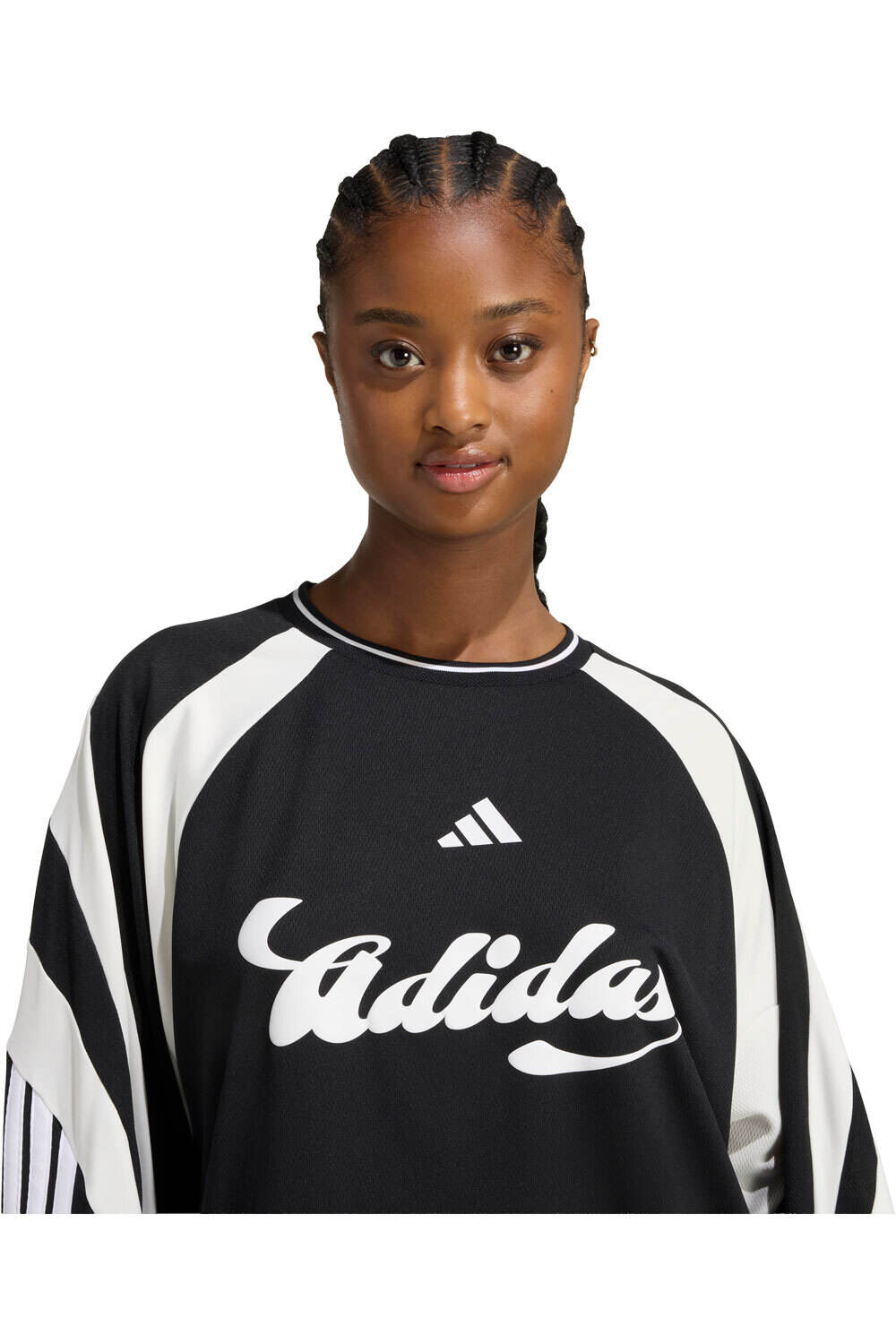 adidas camiseta manga larga mujer HOUSE OF TIRO vista detalle