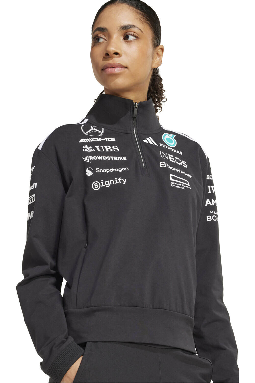 adidas camiseta manga larga mujer MERCEDES AMG PETRONAS F1 TEAM vista detalle