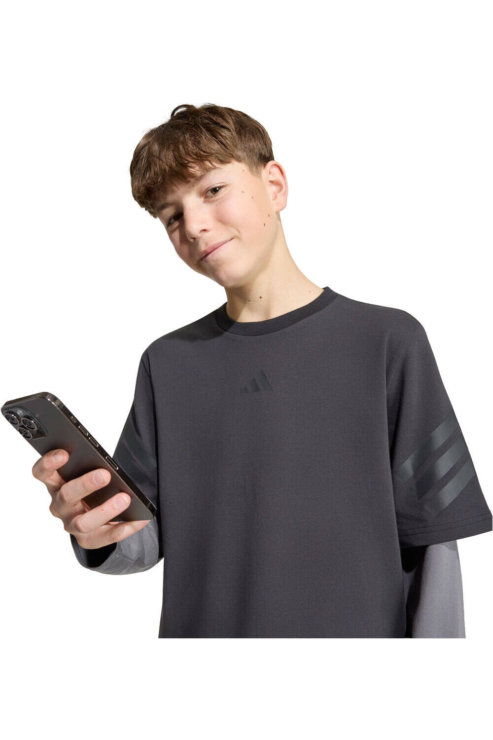 adidas camiseta manga larga niño CAMISETA MANGA LARGA FUTURE ICONS vista detalle