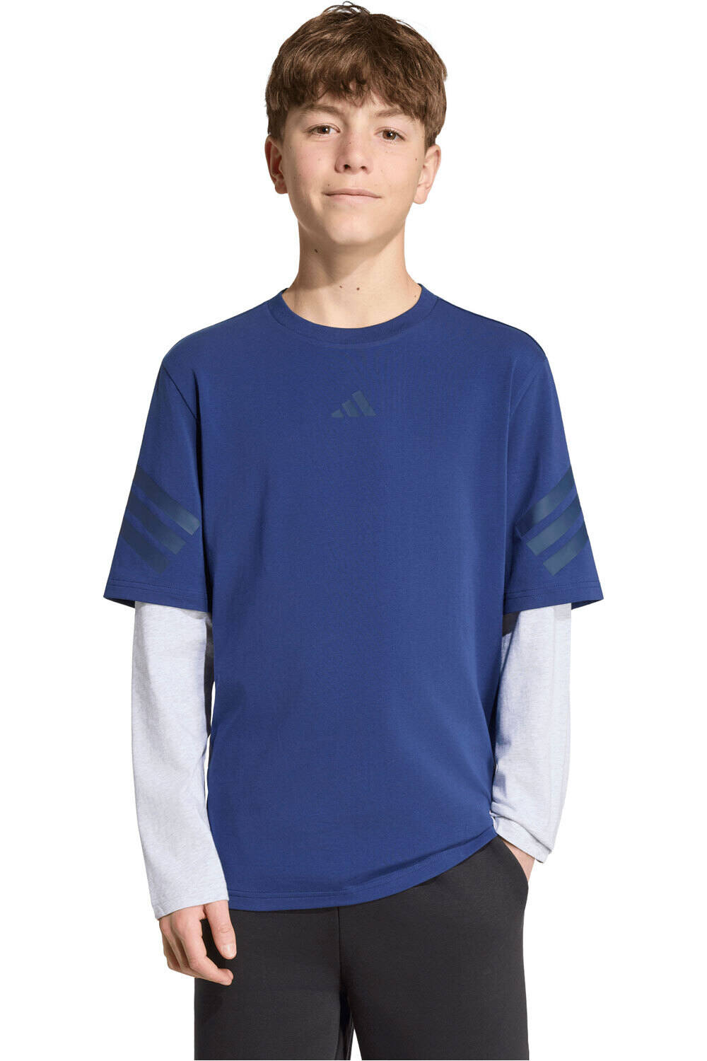 adidas camiseta manga larga niño CAMISETA MANGA LARGA FUTURE ICONS vista frontal