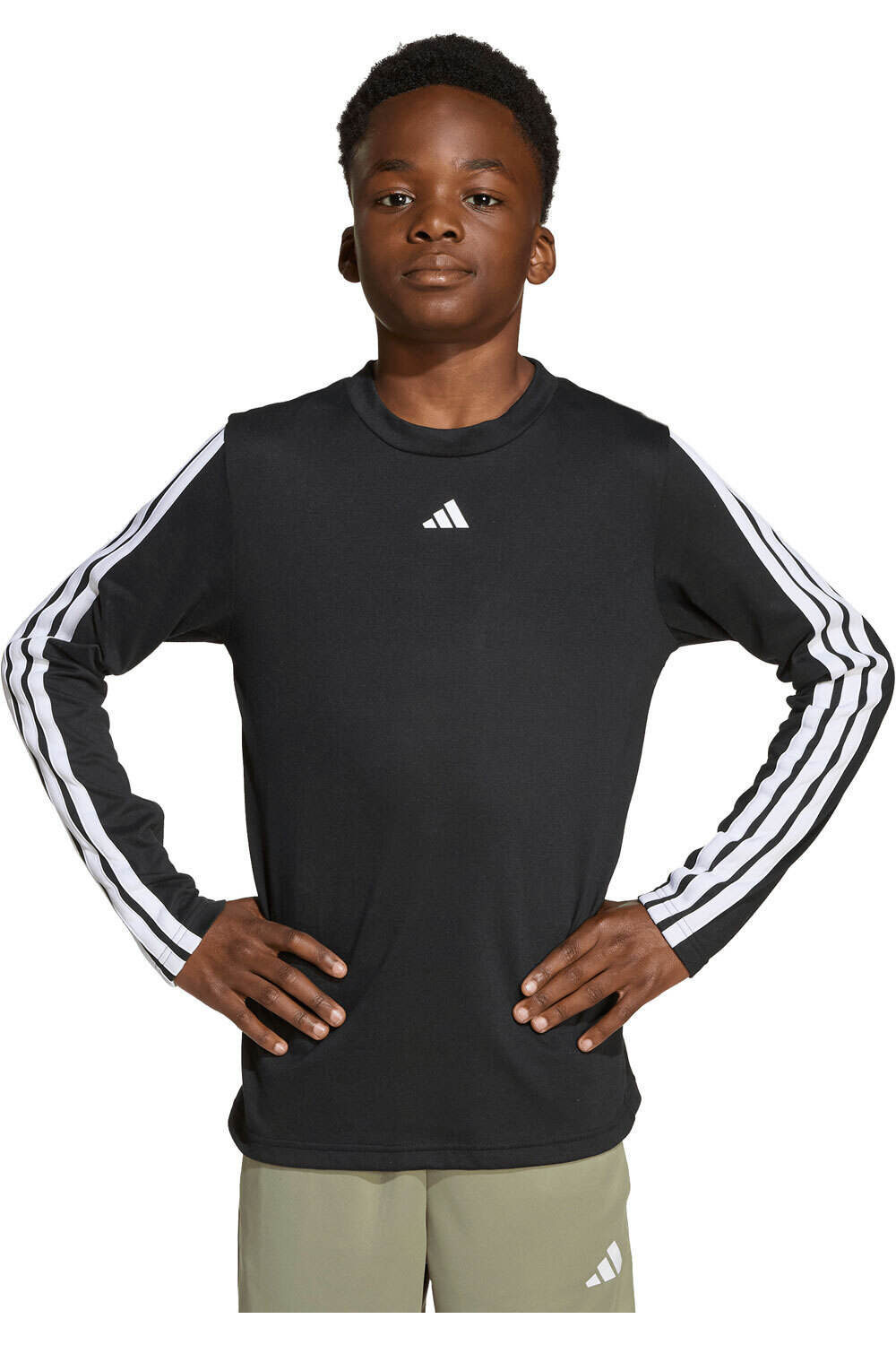 adidas camiseta manga larga niño Camiseta manga larga Train Essentials vista frontal