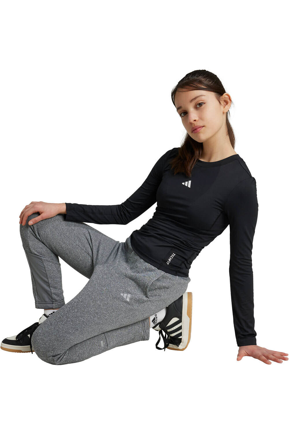 adidas camiseta manga larga niño J TF LS TEE vista detalle