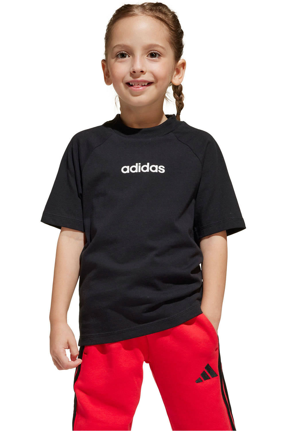adidas camiseta manga larga niño LK LIN TEE 160 vista frontal