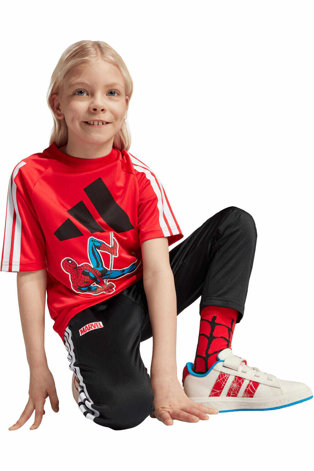 adidas camiseta manga larga niño MARVEL SPIDER-MAN vista detalle