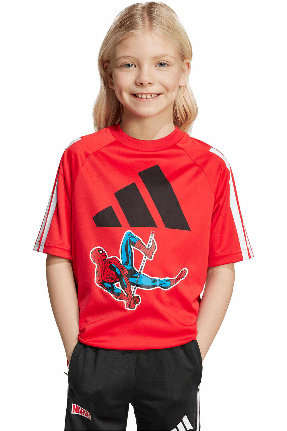 adidas camiseta manga larga niño MARVEL SPIDER-MAN vista frontal