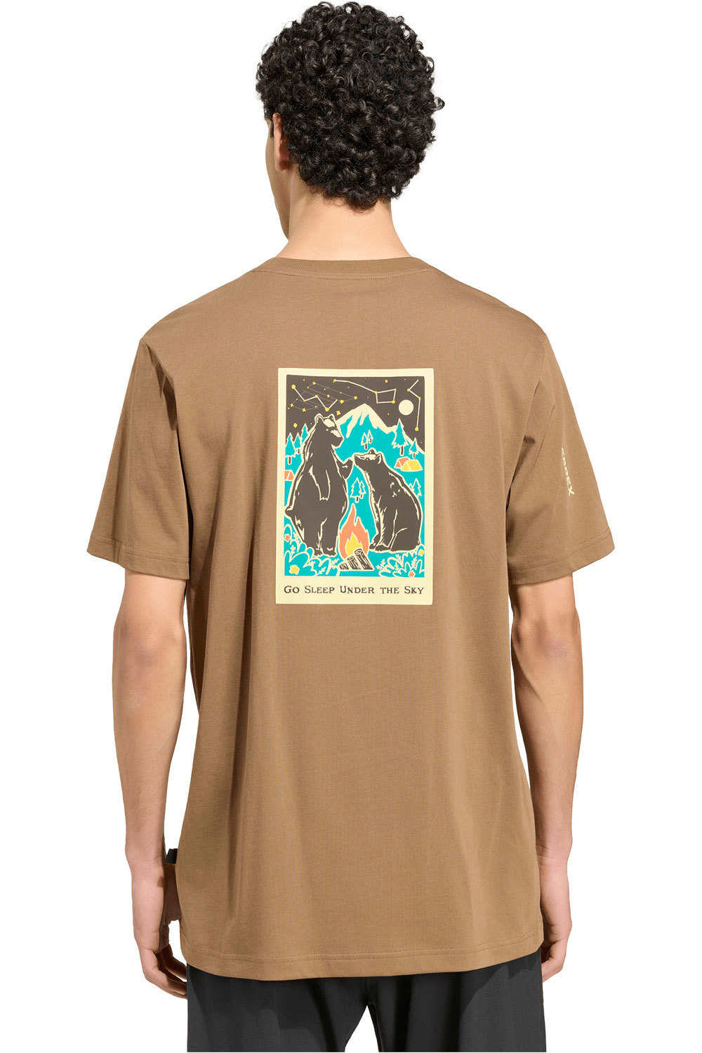 adidas camiseta montaña manga corta hombre M CAMPER G T vista trasera