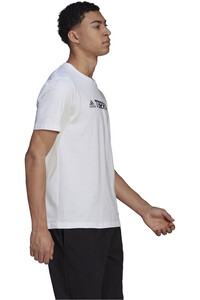 adidas camiseta montaña manga corta hombre Terrex Classic Logo vista detalle
