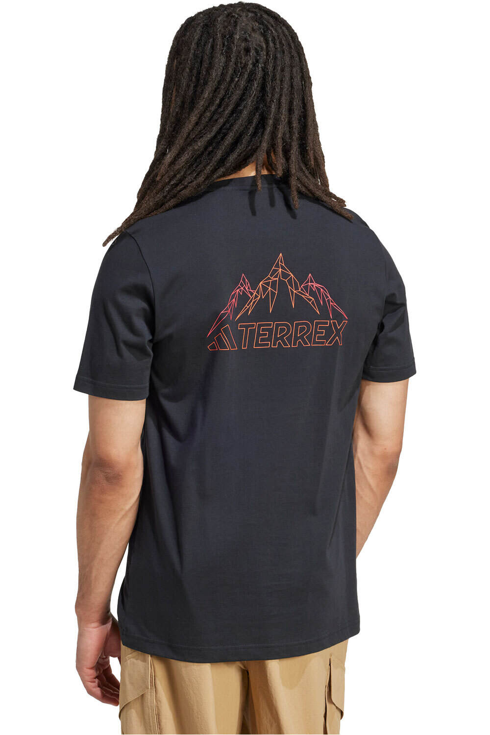 adidas camiseta montaña manga corta hombre TERREX GRAPHIC vista trasera