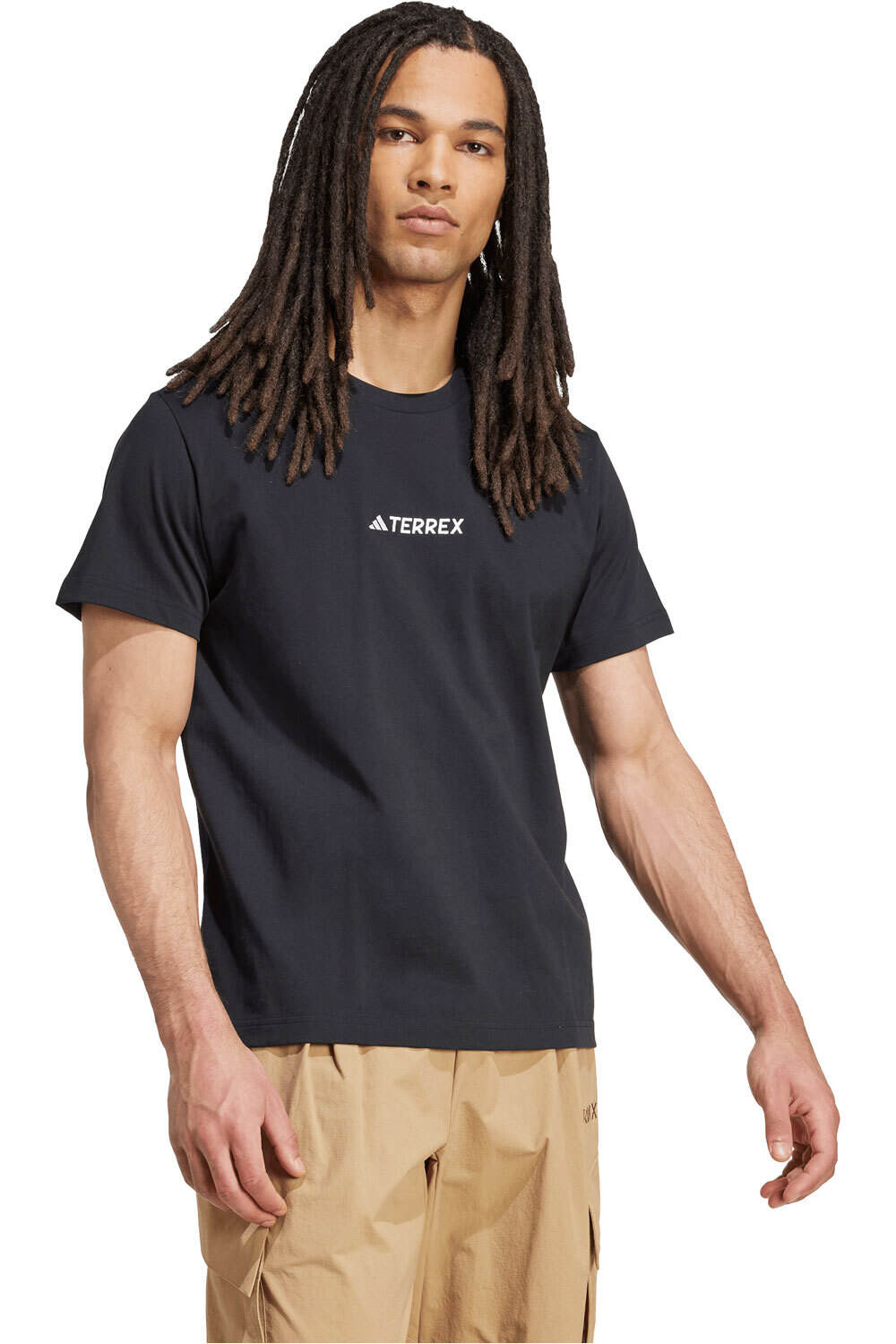 adidas camiseta montaña manga corta hombre TERREX SIGNATURE AOP vista detalle