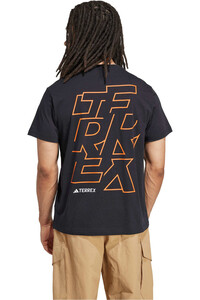 adidas camiseta montaña manga corta hombre TERREX SIGNATURE AOP vista trasera