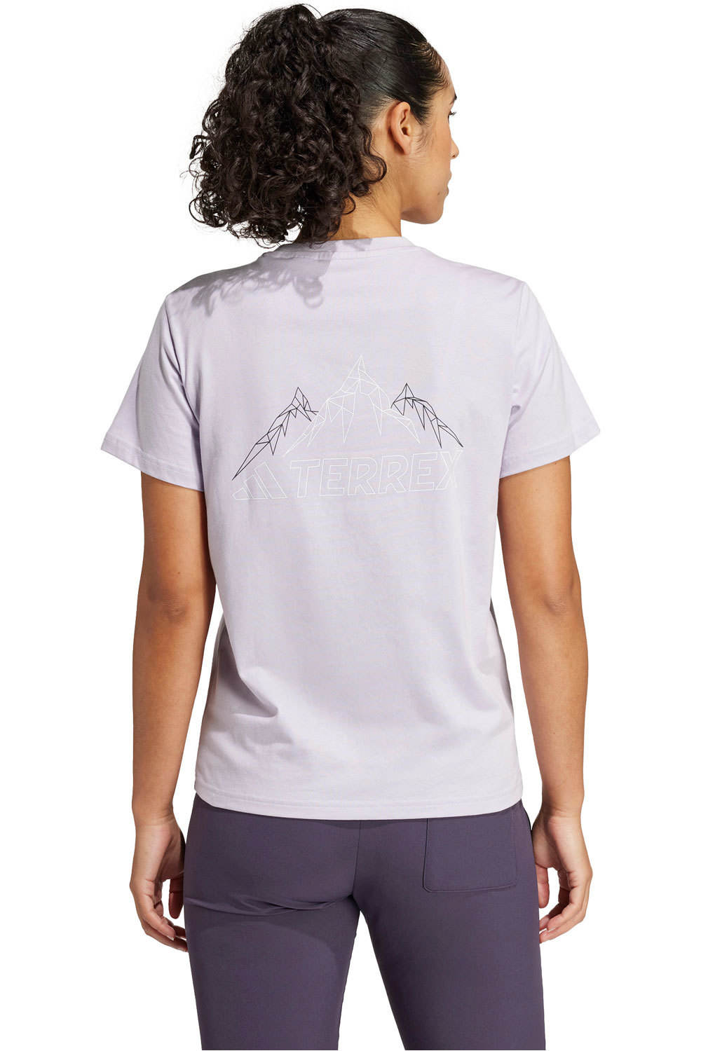 adidas camiseta montaña manga corta mujer Terrex Graphic vista trasera