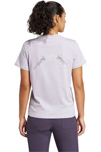 adidas camiseta montaña manga corta mujer Terrex Graphic vista trasera