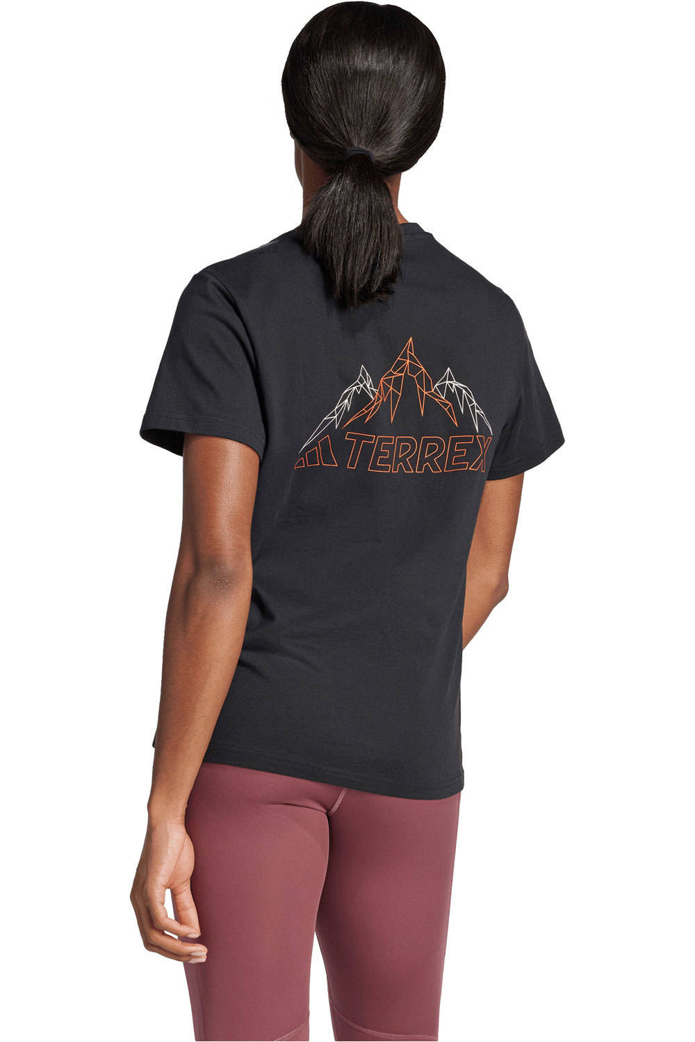 adidas camiseta montaña manga corta mujer Terrex Graphic vista trasera