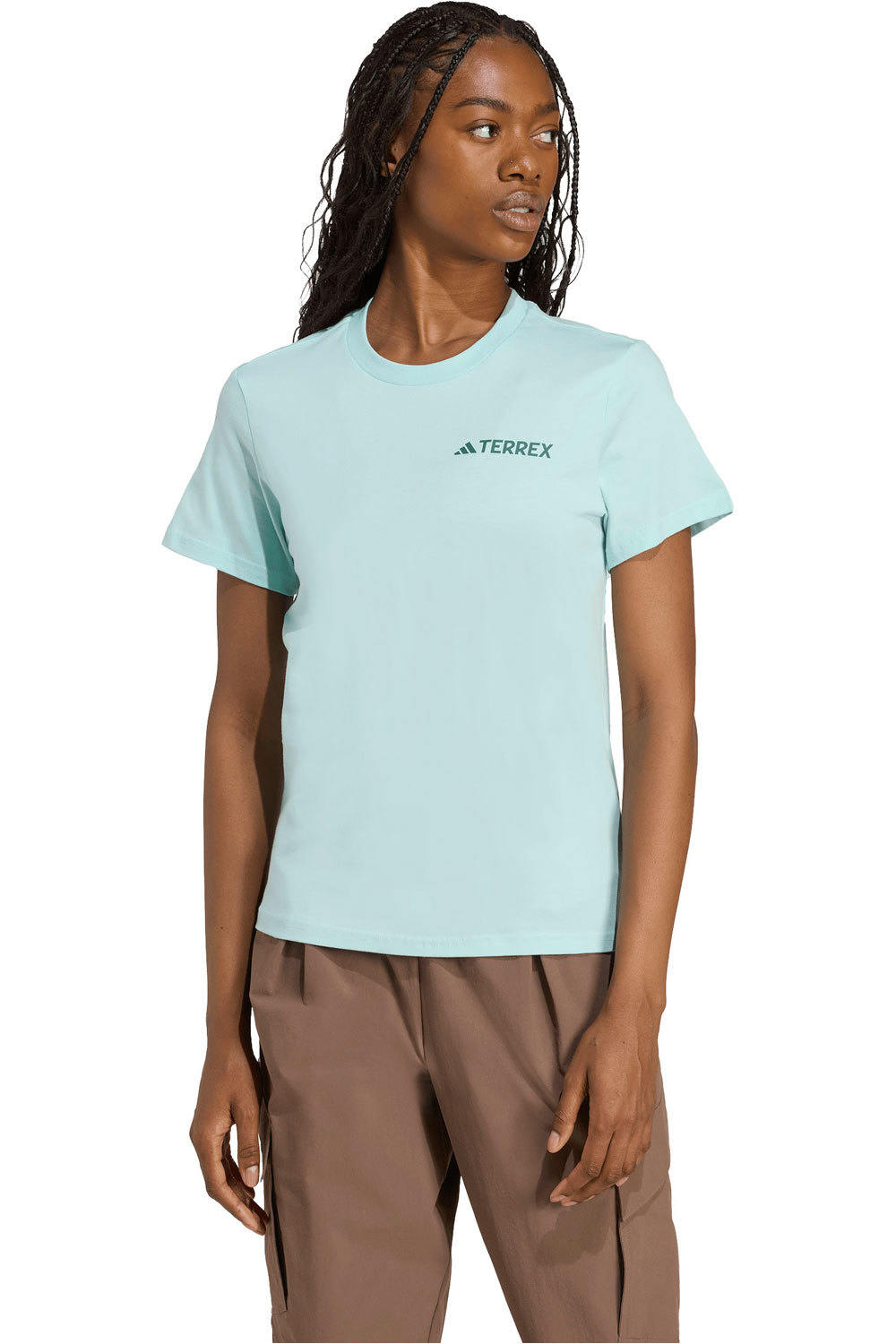 adidas camiseta montaña manga corta mujer TX MOUNTAIN TEE vista frontal