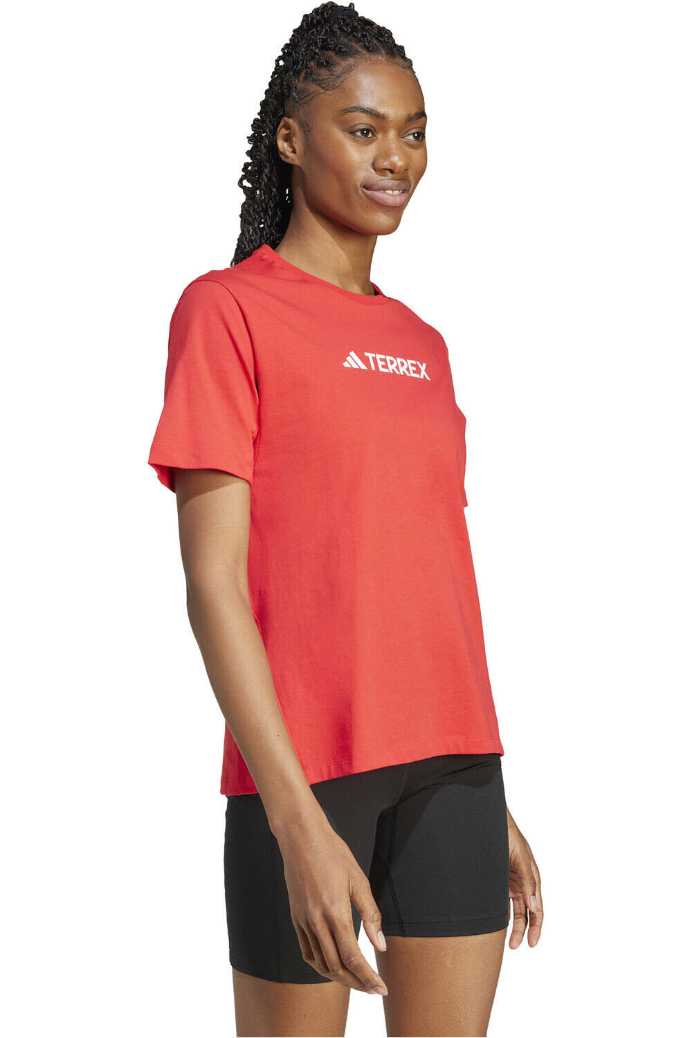 adidas camiseta montaña manga corta mujer W TX LOGO TEE vista detalle