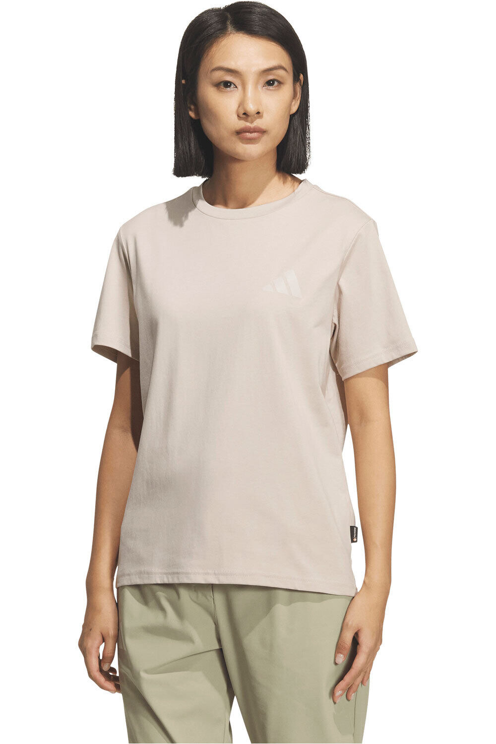 adidas camiseta montaña manga corta mujer XPL W CAMP T vista frontal