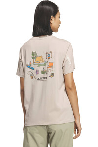 adidas camiseta montaña manga corta mujer XPL W CAMP T vista trasera