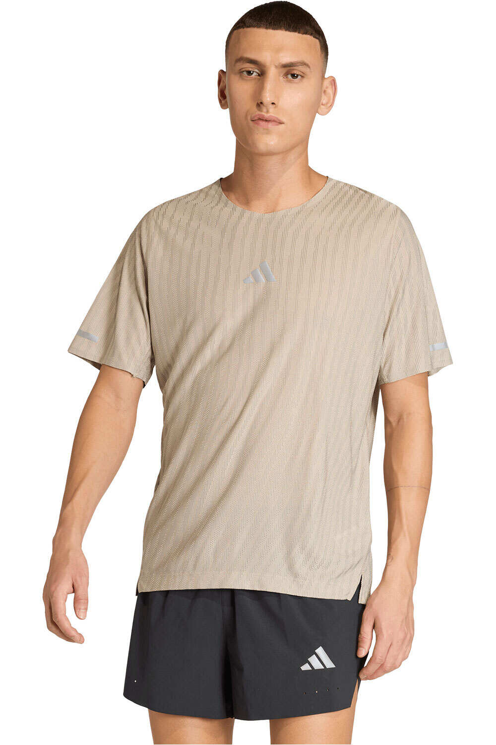 adidas camiseta técnica manga corta hombre ADI365 CLIMACOOL+ vista frontal
