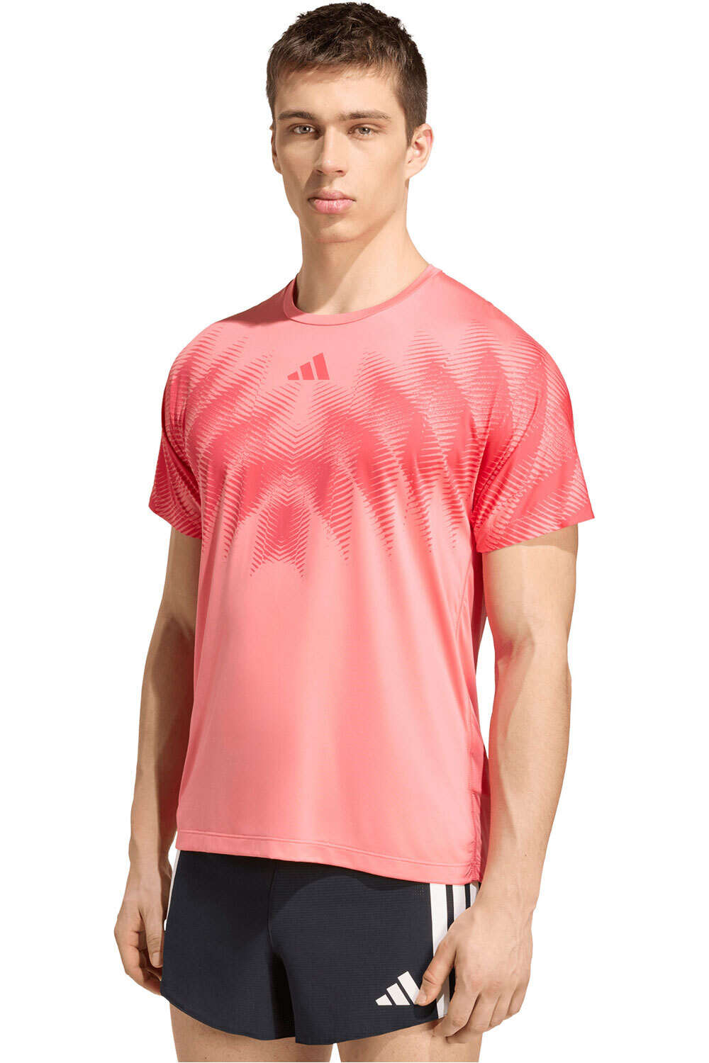 adidas camiseta técnica manga corta hombre ADIZERO ASPYRE UNITEFIT vista frontal