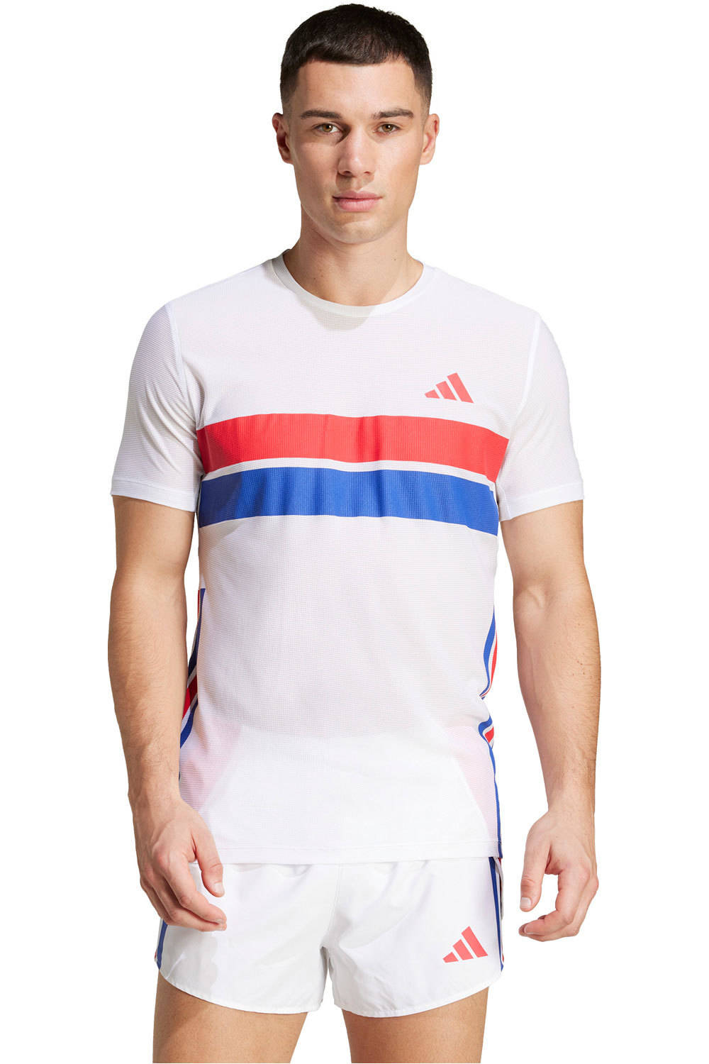 adidas camiseta técnica manga corta hombre ADIZERO R TEE M vista frontal