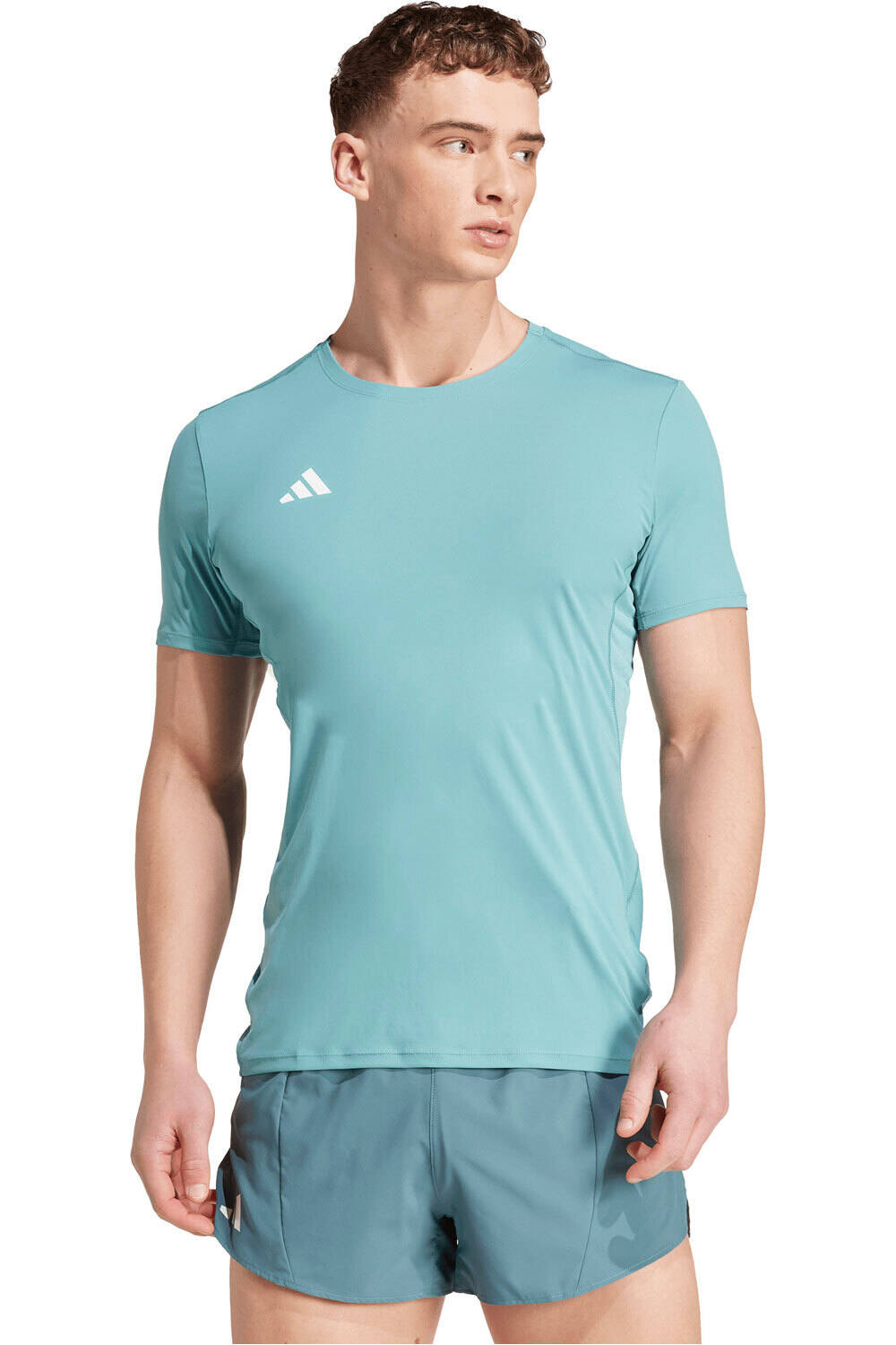 adidas camiseta técnica manga corta hombre ADIZERO vista frontal