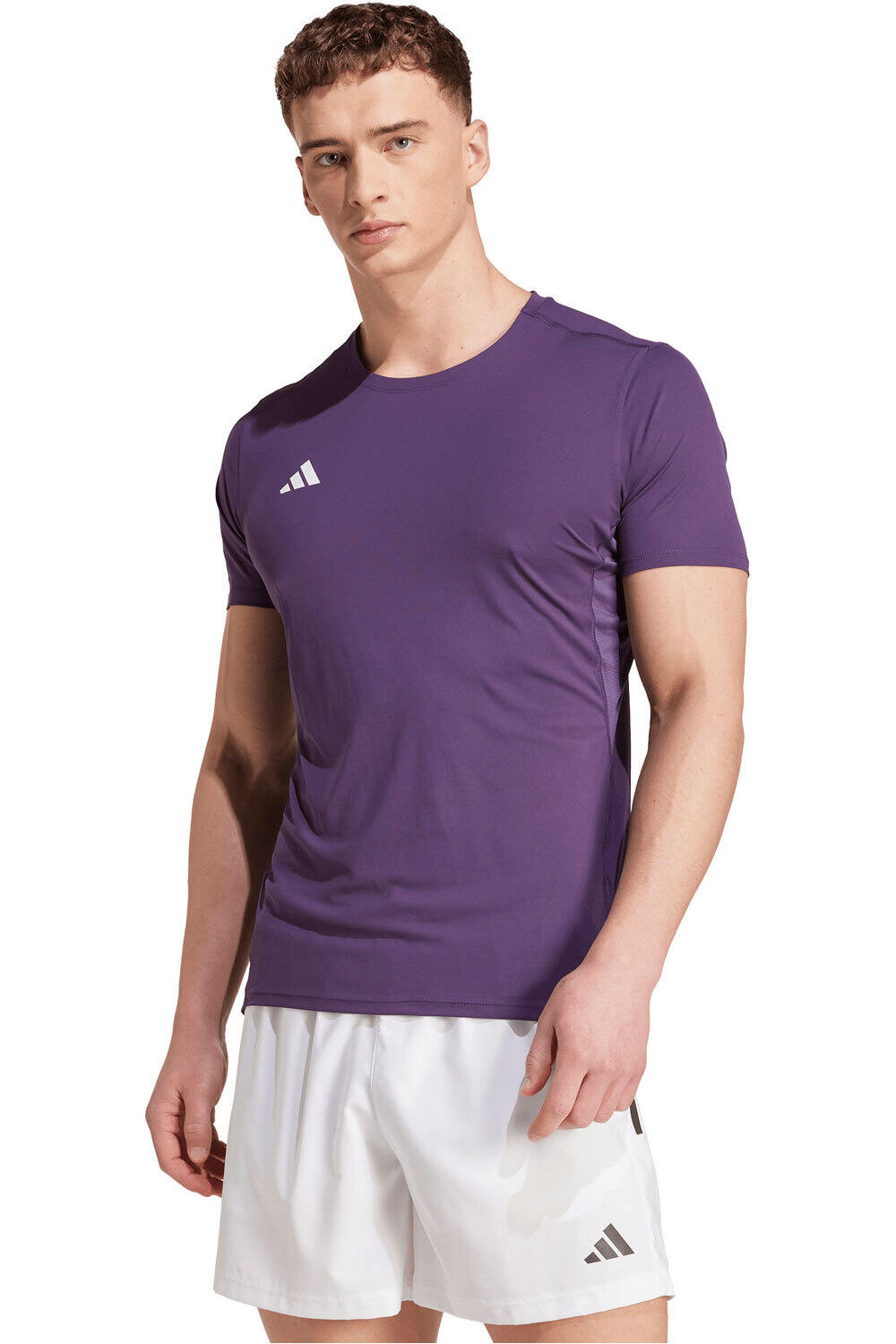 adidas camiseta técnica manga corta hombre ADIZERO vista frontal